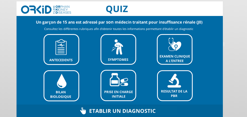 Testez et approfondissez vos connaissances sur les maladies rénales rares avec les quiz cas cliniques !