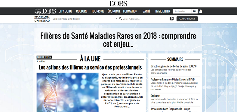 On parle des maladies rares dans l’Obs