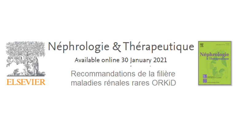 Publication des recommandations de transition et transfert dans le journal Néphrologie & Thérapeutique