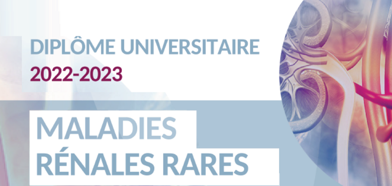 DU MALADIES RÉNALES RARES : nouvelle édition 2022-2023