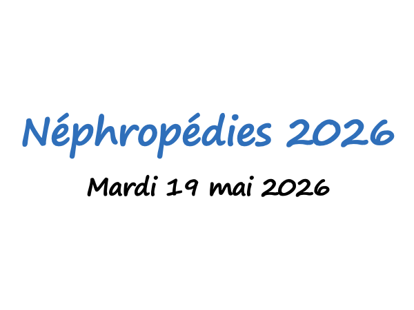 Save the date: Néphropédies 2026