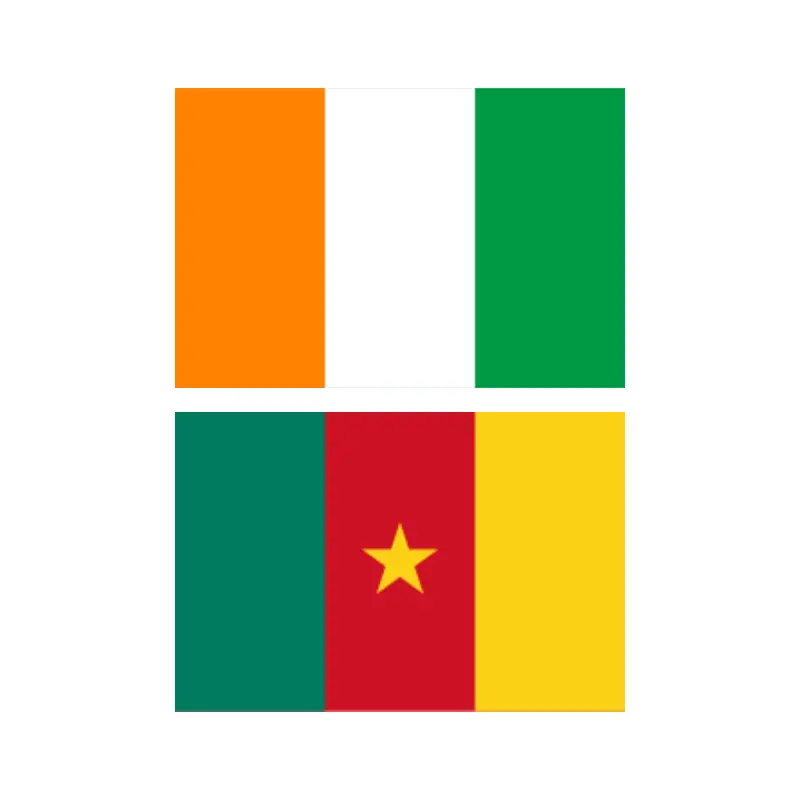 Flag_Cameroun Cote Ivoire